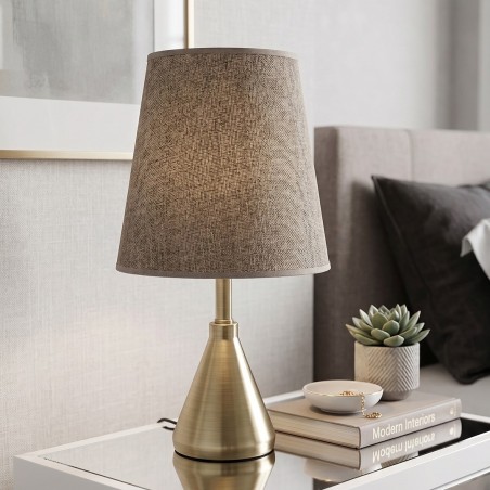 Veilleuse chambre à Coucher Avec abat jour Ø 22 cm - Bronze
