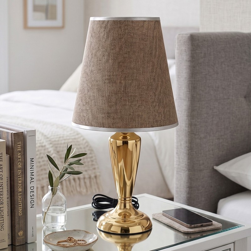 Veilleuse chambre à Coucher Avec abat jour Ø 22 cm
