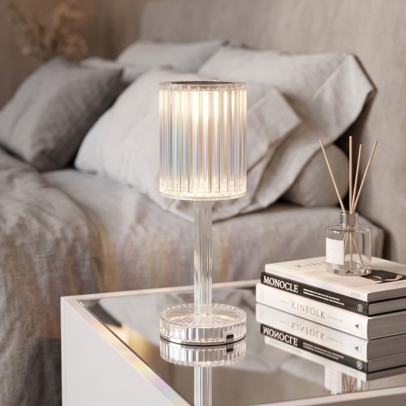 Veilleuse LED Cristal Rechargeable