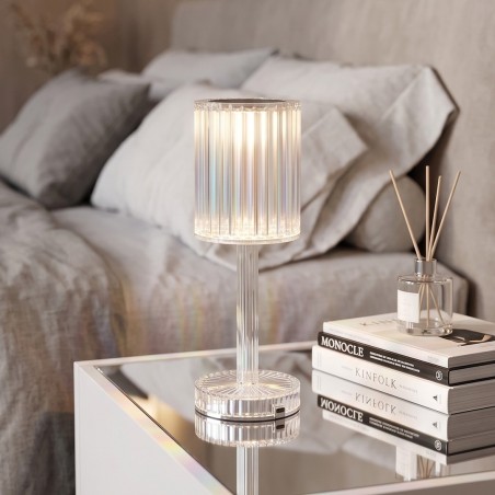 Veilleuse LED Cristal Rechargeable