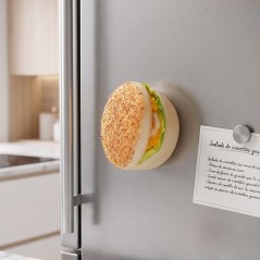 Gadget Décoratif Hamburger Magnétique Ø 6 cm