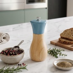 Moulin à poivre Rond en bois 12 cm