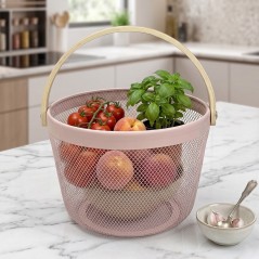 Panier de Rangement en Plastique avec Anse