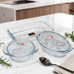 Pack Plats à Four en Verre 5 Pièces Pyrex