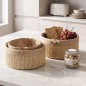 Set de 2 Paniers Ronds en Bambou
