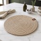 Set de Table Rond Tressé 30 cm Set de Table Rond Tressé 30 cm