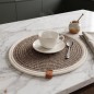 Set de Table Rond Tressé 30 cm Set de Table Rond Tressé 30 cm