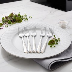 Lot de 6 Fourchettes à Gâteau en Inox
