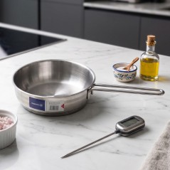 Poêle Sauteuse en Inox avec Manche Long - Korkmaz