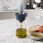 Huilier en Verre avec Pinceau en Silicone Intégré