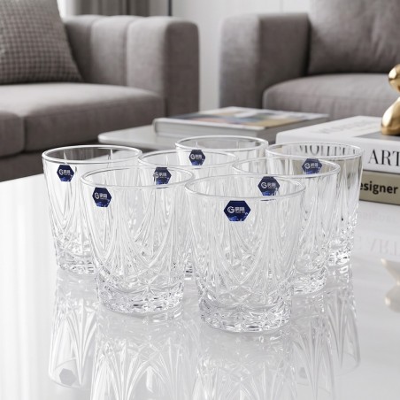 Lot de 6 Verres en Verre Transparent