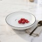 Saladier de Service en Céramique Blanche 24 cm