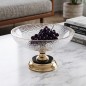 Coupe à Fruits sur Pied en Verre Martelé