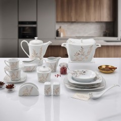 Service de Table en Porcelaine 72 Pièces