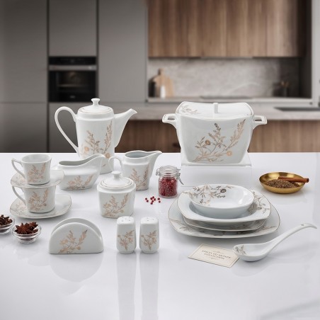 Service de Table en Porcelaine 72 Pièces