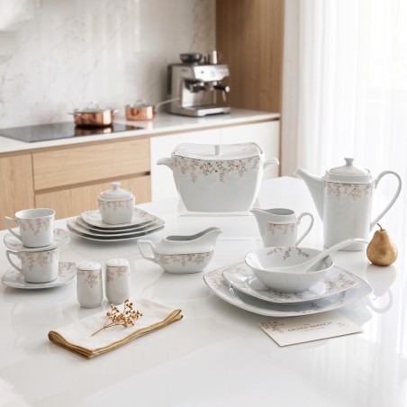 Service de Table en Porcelaine 72 Pièces