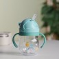 Gourde d'eau 250ML avec Paille Vert