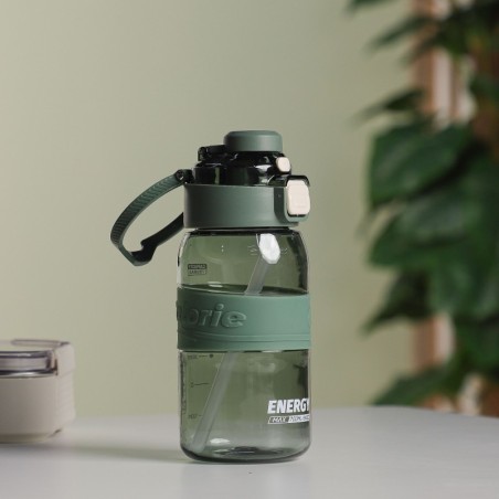 Gourde d'eau 370ML avec Paille Vert