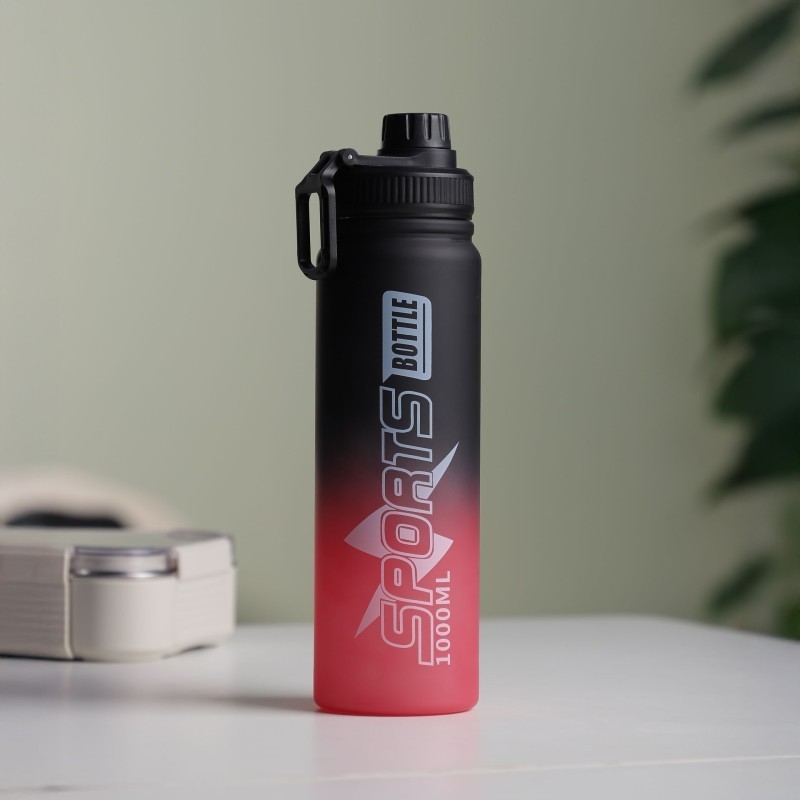 Bouteille de Sport 1L avec Couvercle Hermétique Rouge