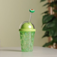 Gobelet Isotherme 300ML avec Paille Vert