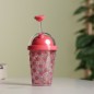 Gobelet Isotherme 300ML avec Paille Rose Gobelet Isotherme 300ML avec Paille Rose