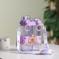 Gourde d'eau 780ML Double Compartiment avec Sangle Violet Gourde d'eau 780ML Double Compartiment avec Sangle Violet