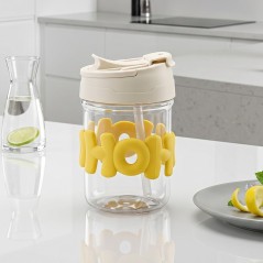 Gourde d'eau en plastique 450ML - Jaune