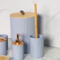 Série salle de bain 7 Pièces en Plastique Rond - Gris