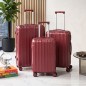 Série de 3 Valises Incassable en ABS Rouge - ABM Série de 3 Valises Incassable en ABS Rouge - ABM