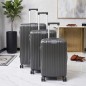 Série de 3 Valises Incassable en ABS Noir - ABM