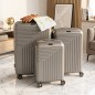 Série de 3 Valises Incassable en ABS Gris - ABM Série de 3 Valises Incassable en ABS Gris - ABM