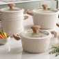 Batterie de Cuisine 26 Pièces en Granite Rose Clair - OSP