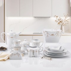 Service de Table en Porcelaine 72 Pièces