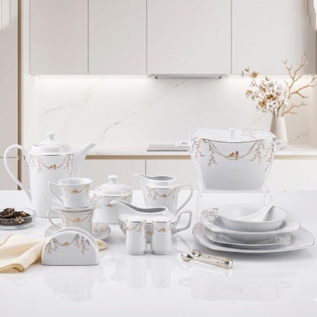 Service de Table en Porcelaine 72 Pièces