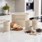 Set Boîte à Pain en Métal avec 3 Bocaux