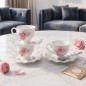 Service à Café au Lait en Porcelaine 12 Pièces