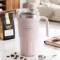 Thermos en Plastique avec Paille et Poignée 600ML