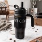 Thermos en Plastique avec Paille et Poignée 550ML