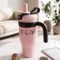 Thermos en Plastique avec Paille et Poignée 550ML