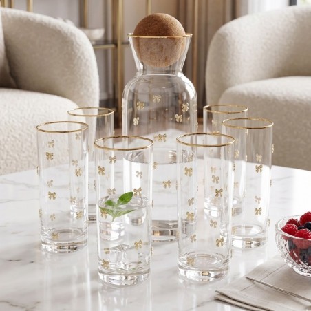 Service à Eau en Verre 7 Pièces – Carafe et 6 Verres
