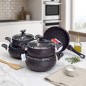 Batterie de Cuisine en Granite 9 Pièces - ABM Batterie de Cuisine en Granite 9 Pièces - ABM