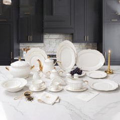 Service de Table en Porcelaine 72 Pièces - Delta Dore GAR-72
