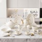 Service de Table en Porcelaine 72 Pièces - Delta Dore GM-72 Service de Table en Porcelaine 72 Pièces - Delta Dore GM-72