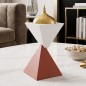 Encensoir Design Géométrique avec Couvercle Doré