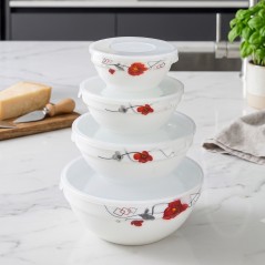 Set de 4 Bols de Conservation en Verre