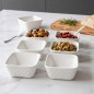 Lot de 6 Bols Carrés en Céramique Lot de 6 Bols Carrés en Céramique