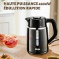 Bouilloire Électrique en Verre 1,7L 2200W avec Indicateur LED – DSP KK1281