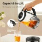 Bouilloire Électrique en Verre 2L 2200W avec Indicateur LED – DSP KK1273