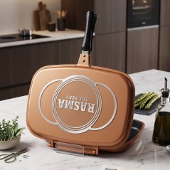 Poêle Double Grill Antiadhésive 40 cm