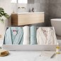 Coffret Peignoir et Serviettes 4 Pièces – Ensemble de Bain en Coton Coffret Peignoir et Serviettes 4 Pièces – Ensemble de Bain en Coton